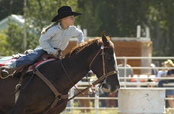 Youth Barrel Racing at Deer Trail 9-5-04